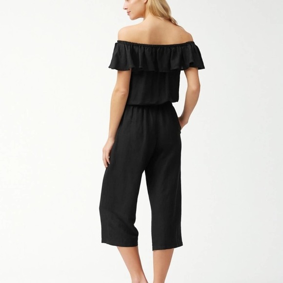 Tommy Bahama Pants - Tommy Bahama Off-The-Shoulder Cropped Jumpsuit XS